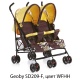 Прогулочная детская коляска-трость для двойни Geoby SD209-F
