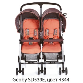 Прогулочная детская коляска для двойни Geoby SD593E